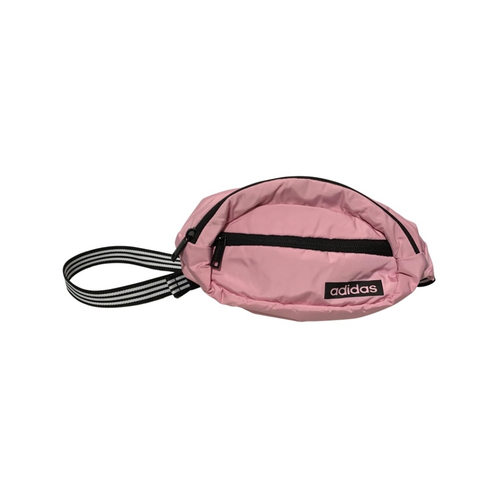 Unisex Adidas Core Waist Fanny Bag In Pink Black